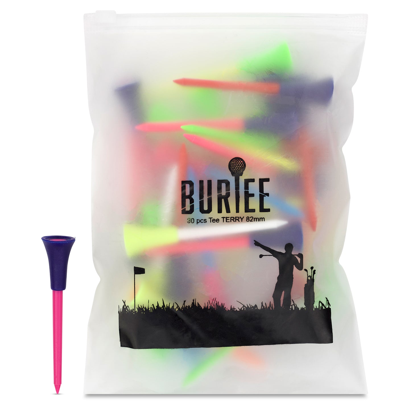 Terry Multicolor Tee 30 St/Bag