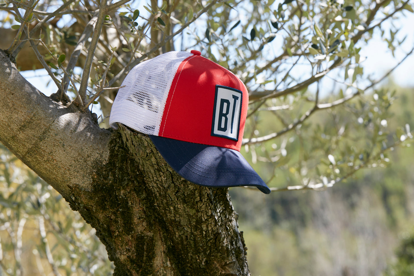 Trucker Cap rot/navy/weiss