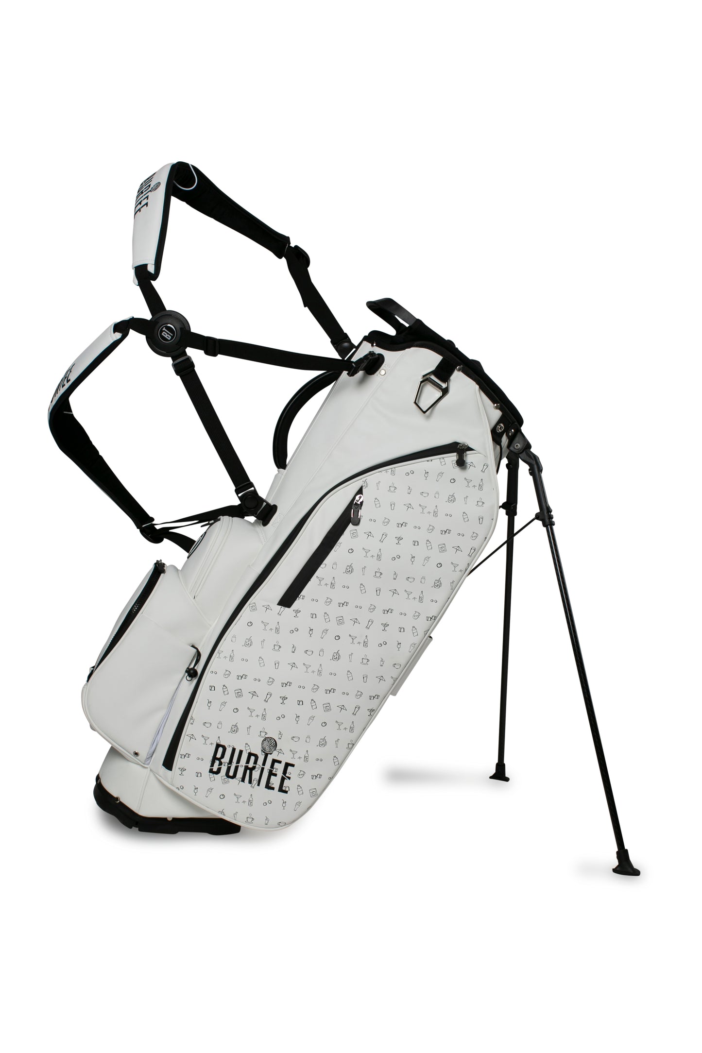 Carry Golfbag Tour inspired White - Black Drink