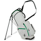 Carry Golfbag Tour inspired White - Black Drink - Green Strip