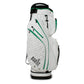 Cart Golfbag Tour inspiered White - Black Drink - Green Strip