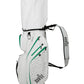 Cart Golfbag Tour inspiered White - Black Drink - Green Strip